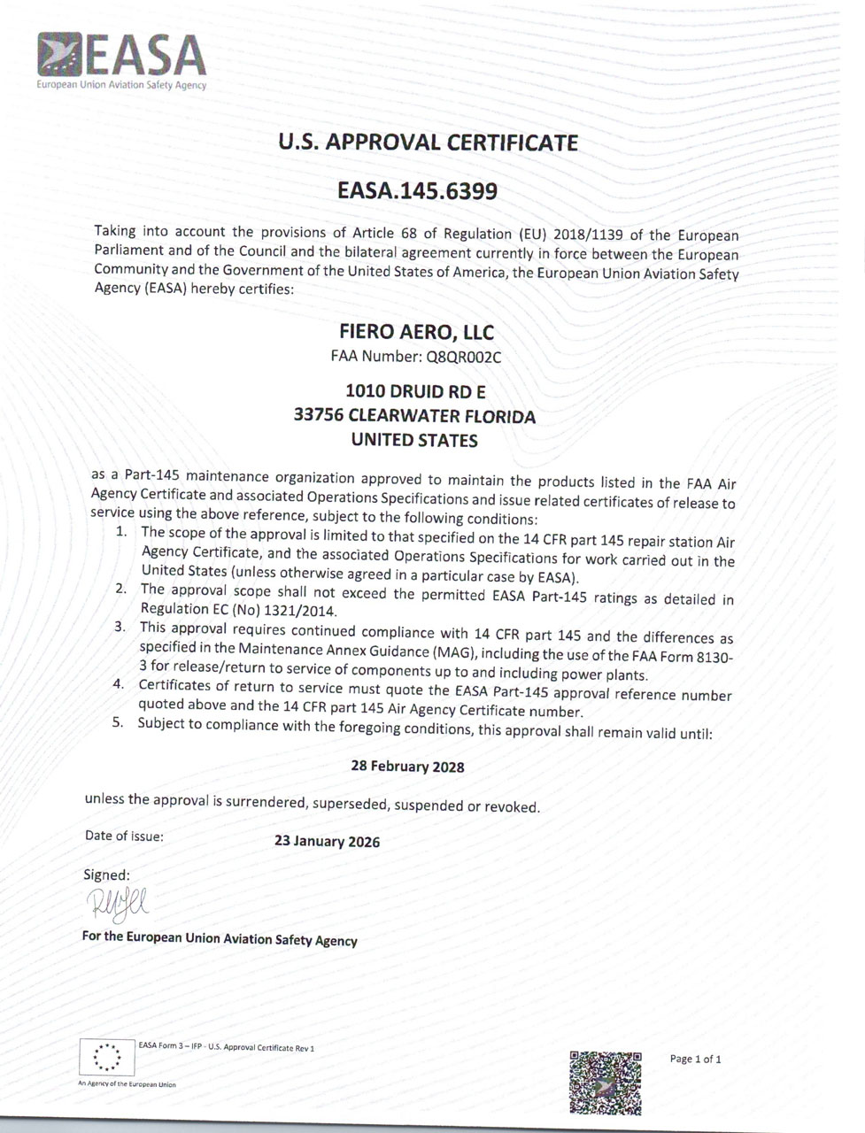 easa certified